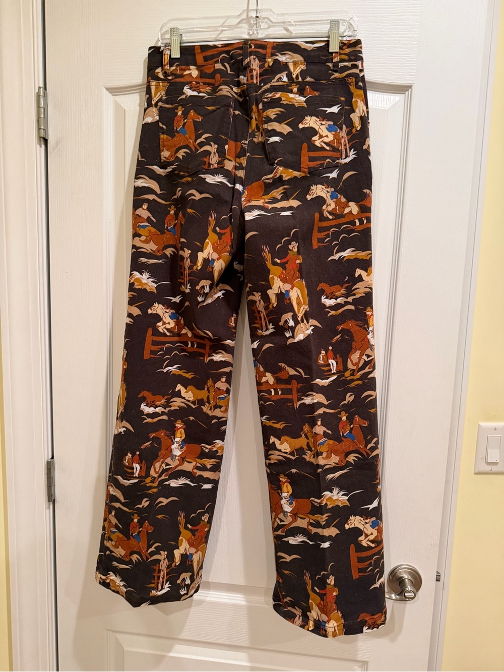 Reba Western Print Pants - Casual Cowboy Pattern - Picture 3 of 3